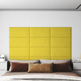 Panele ścienne vidaxl 12 St 2,16 m² 60x30 cm materiał jasnożółty