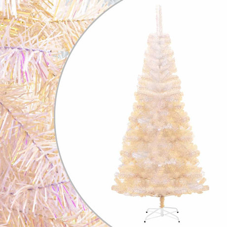 Vidaxl kunstkerstboom z opalizującymi końcami 180 cm PVC White