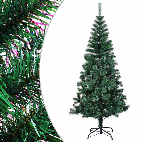 Vidaxl kunstkerstboom z opalizującymi końcami 180 cm PVC zielony