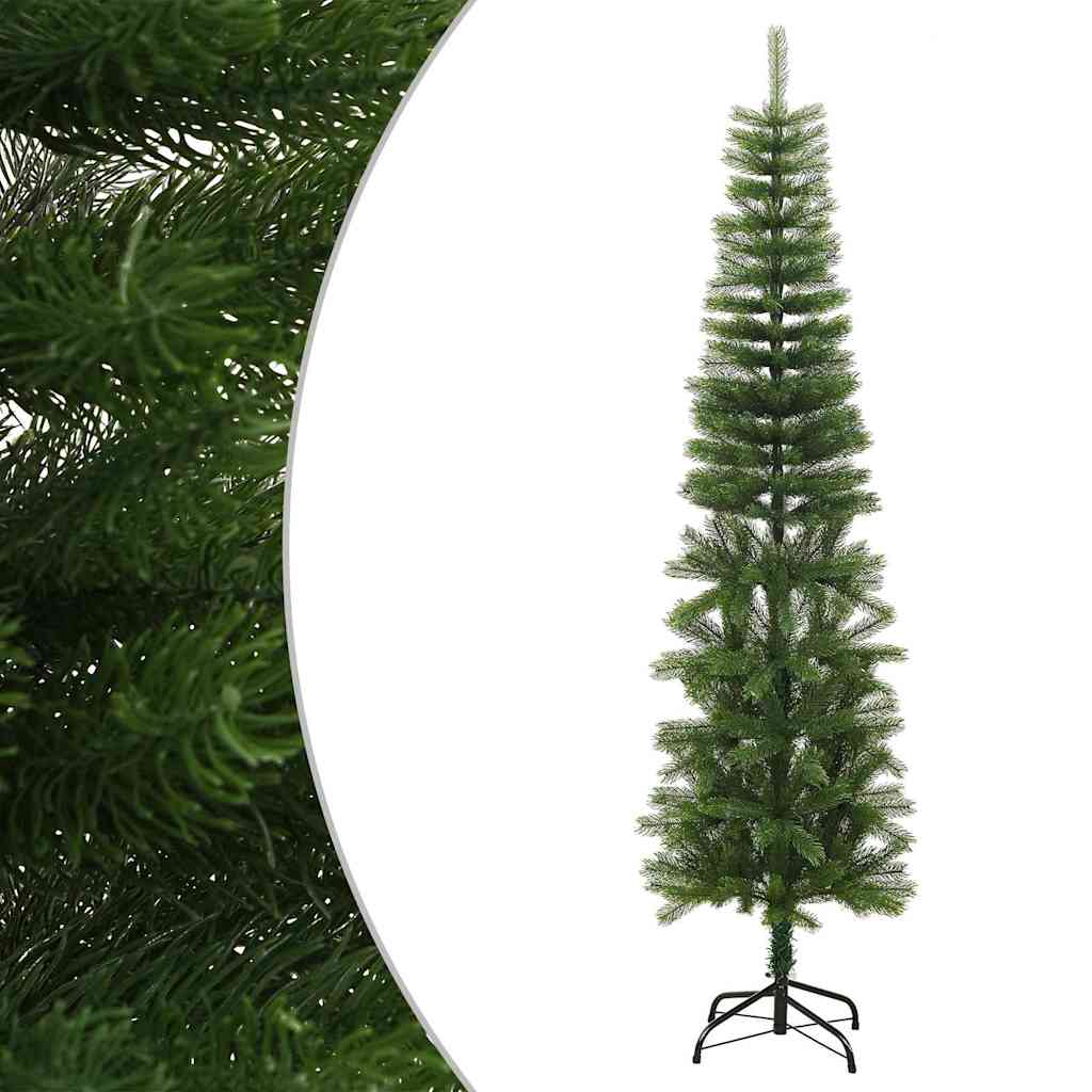 Vidaxl kunstkerstboom ze standardowym wąskim 210 cm PE