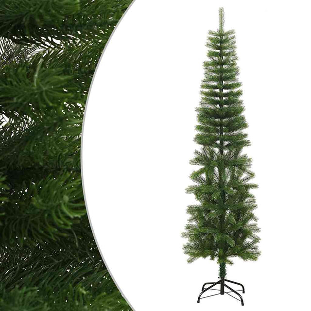 Vidaxl kunstkerstboom ze standardowym wąskim 210 cm PE
