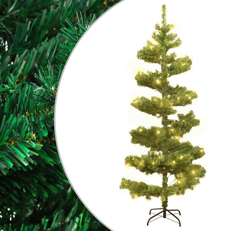 Vidaxl kunstkerstboom z oświetleniem i standardowym 150 cm PVC Green
