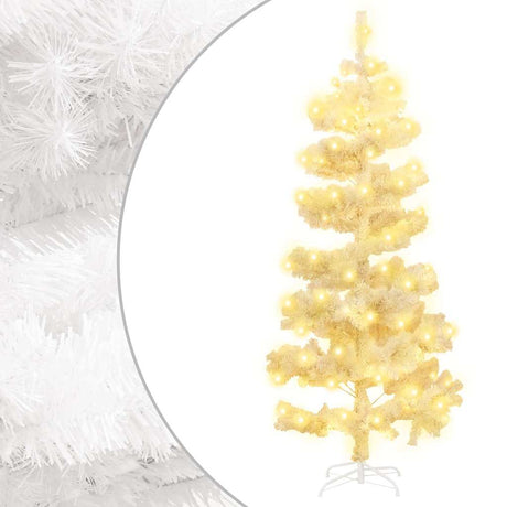 Vidaxl kunstkerstboom z oświetleniem i standardowym białym 150 cm