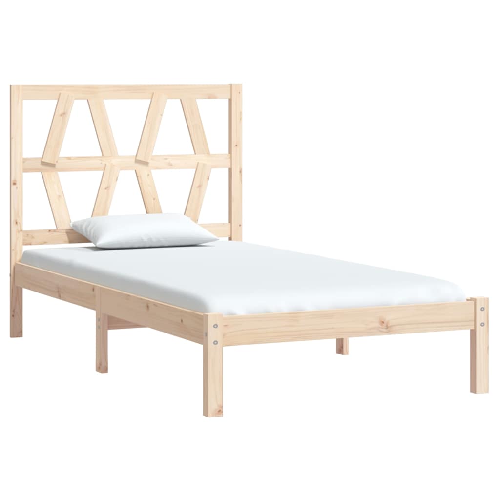 Vidaxl bedframe massief grenenhout 90x200 cm