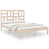 Vidaxl bedframe massief hout 135x190 cm