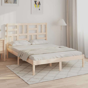 Vidaxl bedframe massief hout 135x190 cm