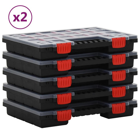 Pudełka asortymentowe Vidaxx 10 szt. 34,5x25x5 cm polipropylen