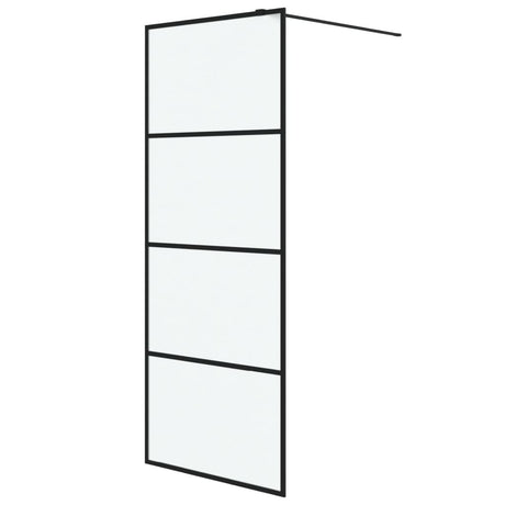 Vidaxl Walk-in Shower Wall 80x195 cm mat esg szklany czarny