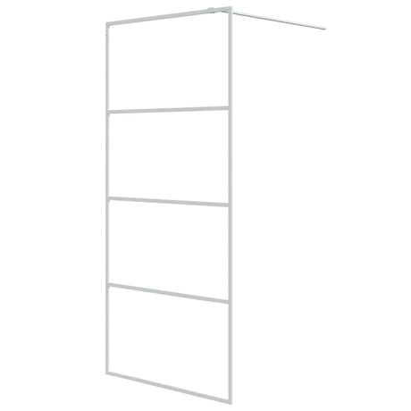 Vidaxl Walk-in Shower Wall 90x195 cm przezroczysty ESG Glass White