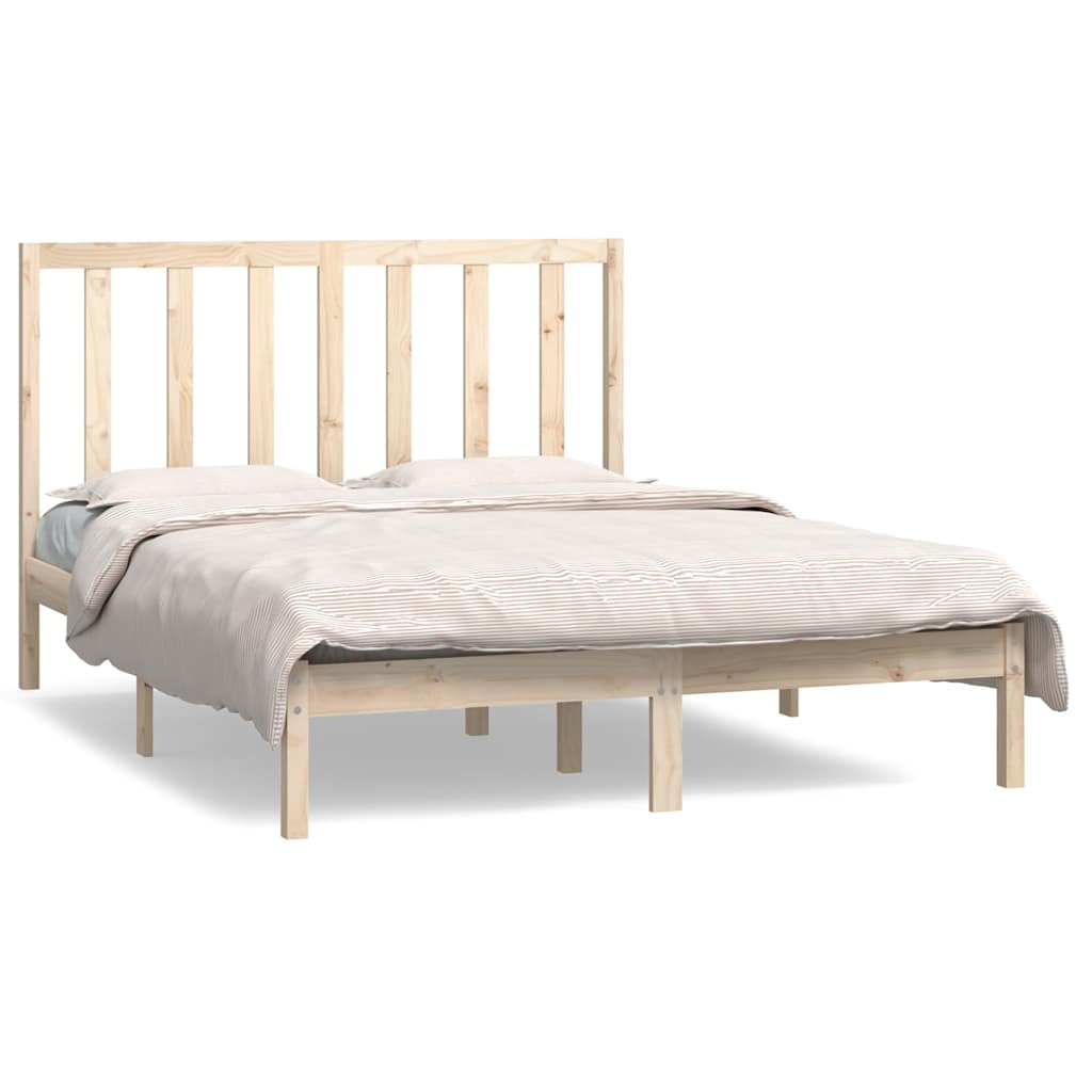 Vidaxl bedframe zonder matras massief grenenhout 135x190 cm
