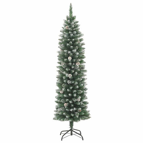 Vidaxl kunstkerstboom ze standardowym wąskim 120 cm PVC