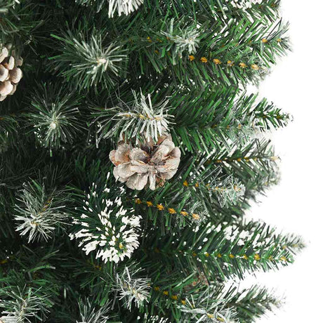 Vidaxl kunstkerstboom ze standardowym wąskim 120 cm PVC