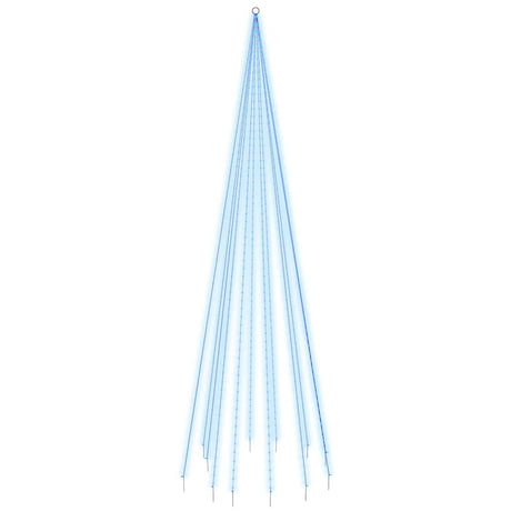 Vidaxl Flagpole Choinka 732 LED Blue 500 cm