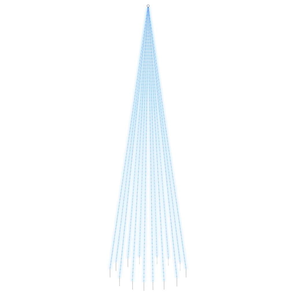 Vidaxl Flagpole Choinka 1134 LED Blue 800 cm