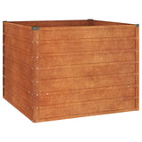 Vidaxl Sadzarka podniesiona 100x100x77 cm Corten Steel Rusty