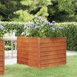 Vidaxl Sadzarka podniesiona 100x100x77 cm Corten Steel Rusty
