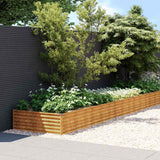Sadzarka vidaxl podniesiona 960x100x36 cm Cortenstaal