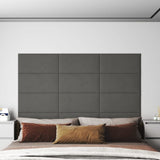 Panele ścienne vidaxl 12 St 2,16 m² 60x30 cm aksamitne ciemnoszary