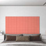 Panele ścienne vidaxl 12 St 1,08 m² 60x15 cm aksamitne różowe