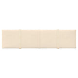 Panele ścienne vidaxl 12 St 1,08 m² 60x15 cm aksamitne krem ​​-kolory