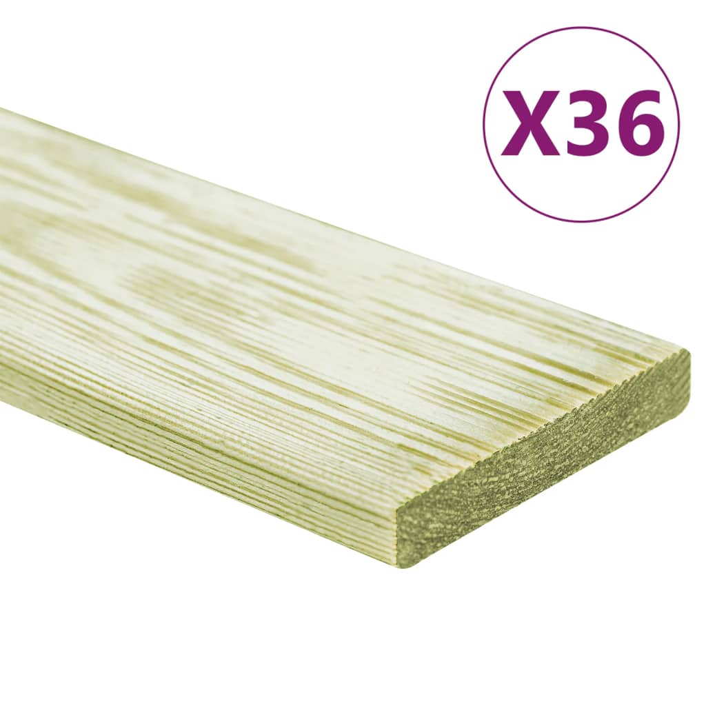 Vidaxl Terra tablice 36 ST 4,32 m² 1 m Stale sosna