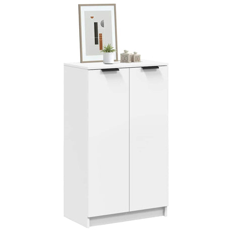 Szafka na buty Vidaxx 59x35x100,5 cm z drewna konstrukcyjnego w kolorze białym