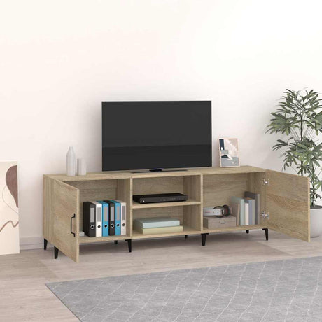 Vidaxl tv-meubel 150x30x50 cm bewerkt hout sonoma eikenkleurig