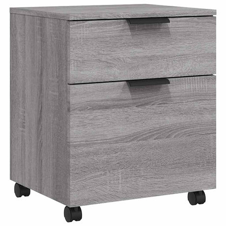 Vidaxl dossierkast verrijdbaar 45x38x54 cm bewerkt hout grijs sonoma