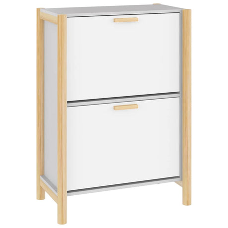 Szafka buta vidaxl 57,5x33x80 cm przetworzona biel drewniana