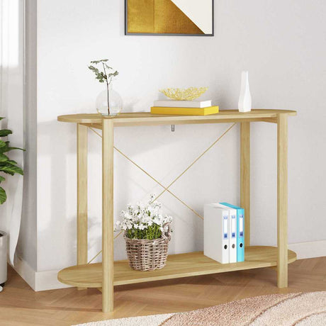 Vidaxl wandtafel 110x38x75 cm bewerkt hout