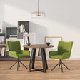 Vidaxl eetkamerstoelen draaibaar 2 st fluweel lichtgroen