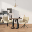Vidaxl eetkamerstoelen draaibaar 2 st fluweel crèmekleurig