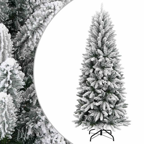 Vidaxl Kunstkerstboom ze śniegiem 180 cm PVC i PE