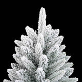 Vidaxl kunstkerstboom ze śniegiem 210 cm PVC i PE