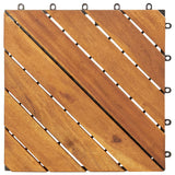 Vidaxl Terrace Płytki 20 szt. 30x30 cm Solid Acacia Wood Brown