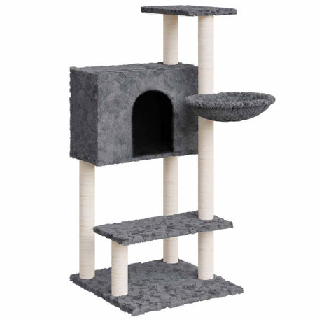Vidaxl Cat Furniture z Sisal Scrating Posts 108,5 cm ciemnoszary