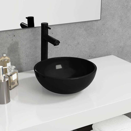 Vidaxl Washbasin 30x12 cm Temperowany szklany czarny