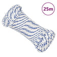Lina do łodzi VidaXL 5 mm 25 m, polipropylenowa, biała