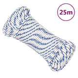 Lina do łodzi VidaXL 5 mm 25 m, polipropylenowa, biała