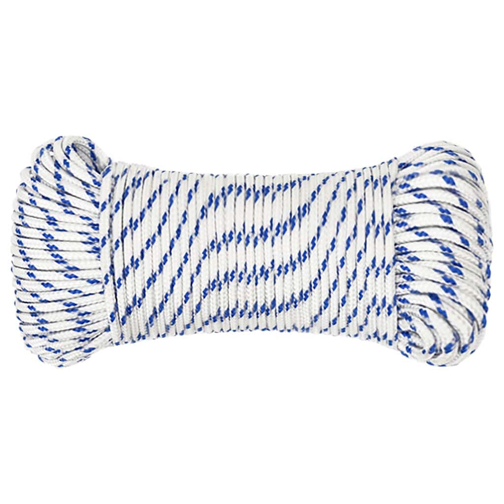 Lina do łodzi VidaXL 5 mm 25 m, polipropylenowa, biała