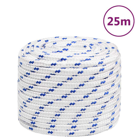 Lina do łodzi Vidaxxl 16 mm 25 m, polipropylenowa, biała