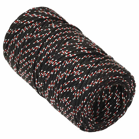Lina rozruchowa vidaxl 2 mm 500 m polipropylenowa czarna