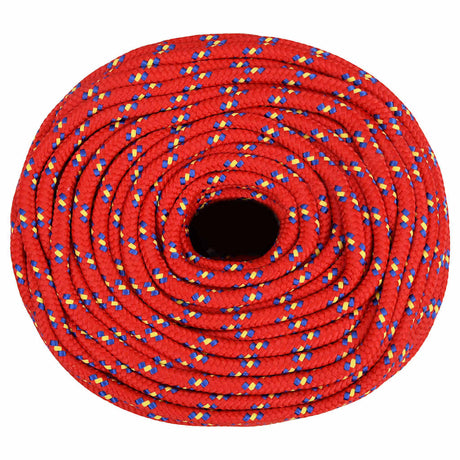 Lina łodzi vidaxl 6 mm 50 m polipropylen czerwona