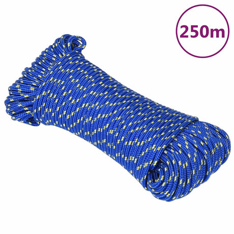 Lina łodzi vidaxl 3 mm 250 m Polipropylen Blue