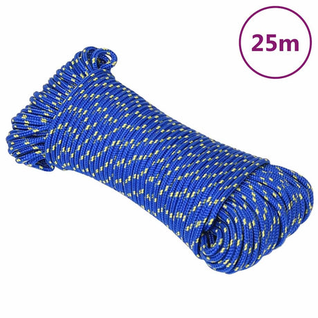 Lina do łodzi Vidaxxl 4 mm 25 m, polipropylenowa, niebieska
