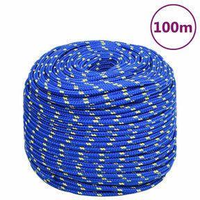 Lina łodzi vidaxl 10 mm 100 m Polipropylen Blue