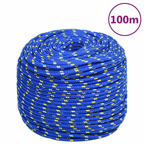 Lina łodzi vidaxl 10 mm 100 m Polipropylen Blue