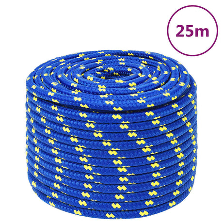 Lina do łodzi Vidaxl 14 mm 25 m, polipropylenowa, niebieska