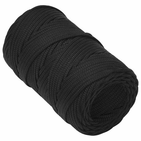 Lina do łodzi Vidaxl 2 mm 100 m, polipropylenowa, czarna