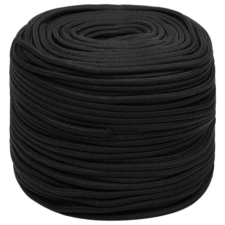 Lina do łodzi Vidaxl 6 mm 50 m, polipropylenowa, czarna